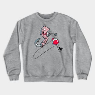 Frightened Worm Crewneck Sweatshirt